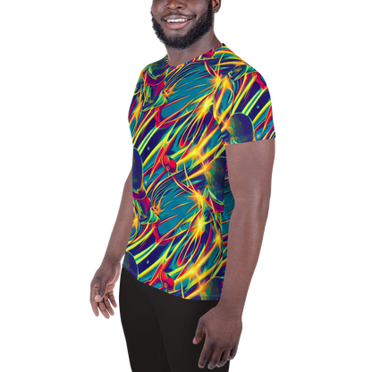 Men's Athletic T-Shirt - Cosmic Inferno
