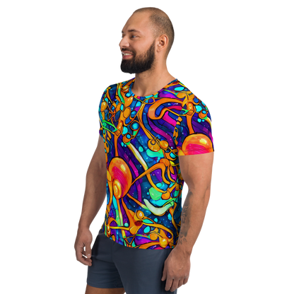 Men's Athletic T-Shirt - Iridescent Nebula