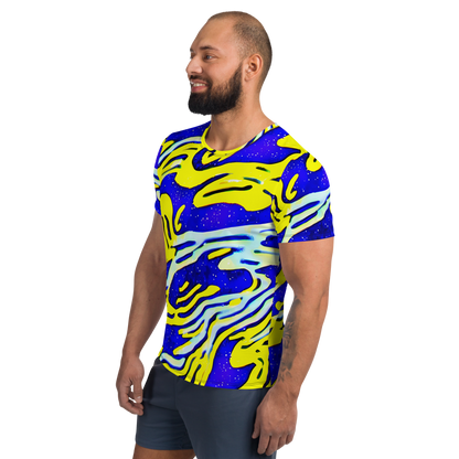 Men's Athletic T-Shirt - Electric Horizon