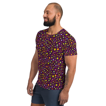 Men's Athletic T-Shirt - Cosmic Dotscape