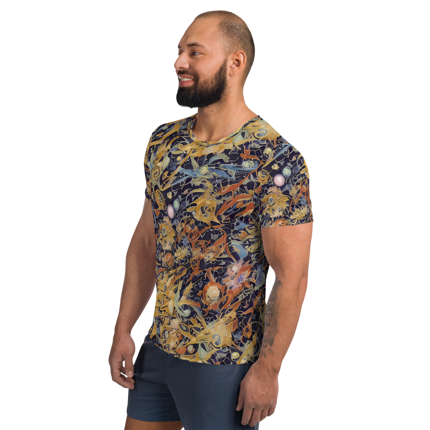 Men's Athletic T-Shirt - Quantum Symmetry