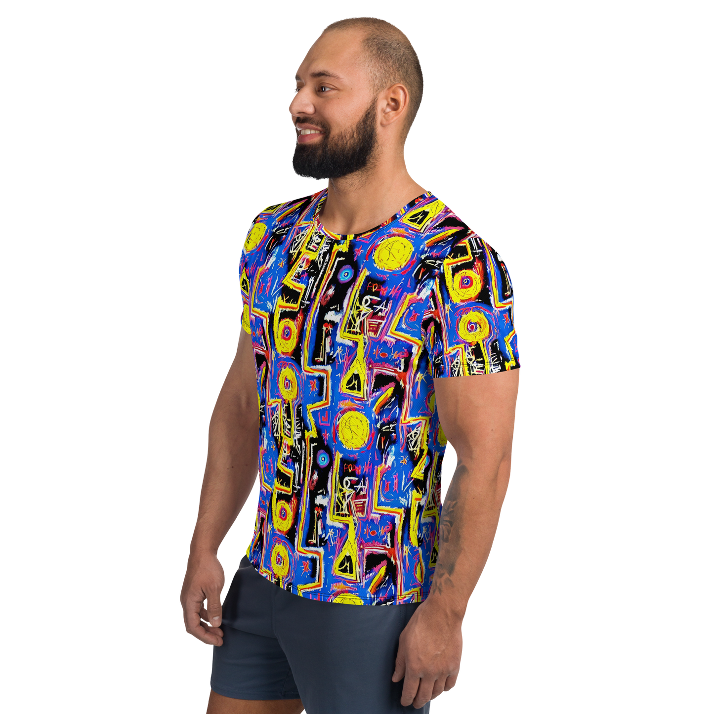 Men's Athletic T-Shirt - Radiant Mayhem