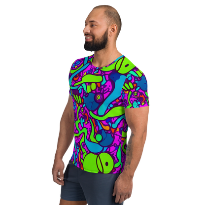 Men's Athletic T-Shirt - Funky Vortex