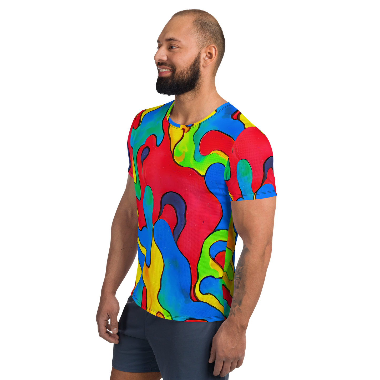 Men's Athletic T-Shirt - Splash of Joy