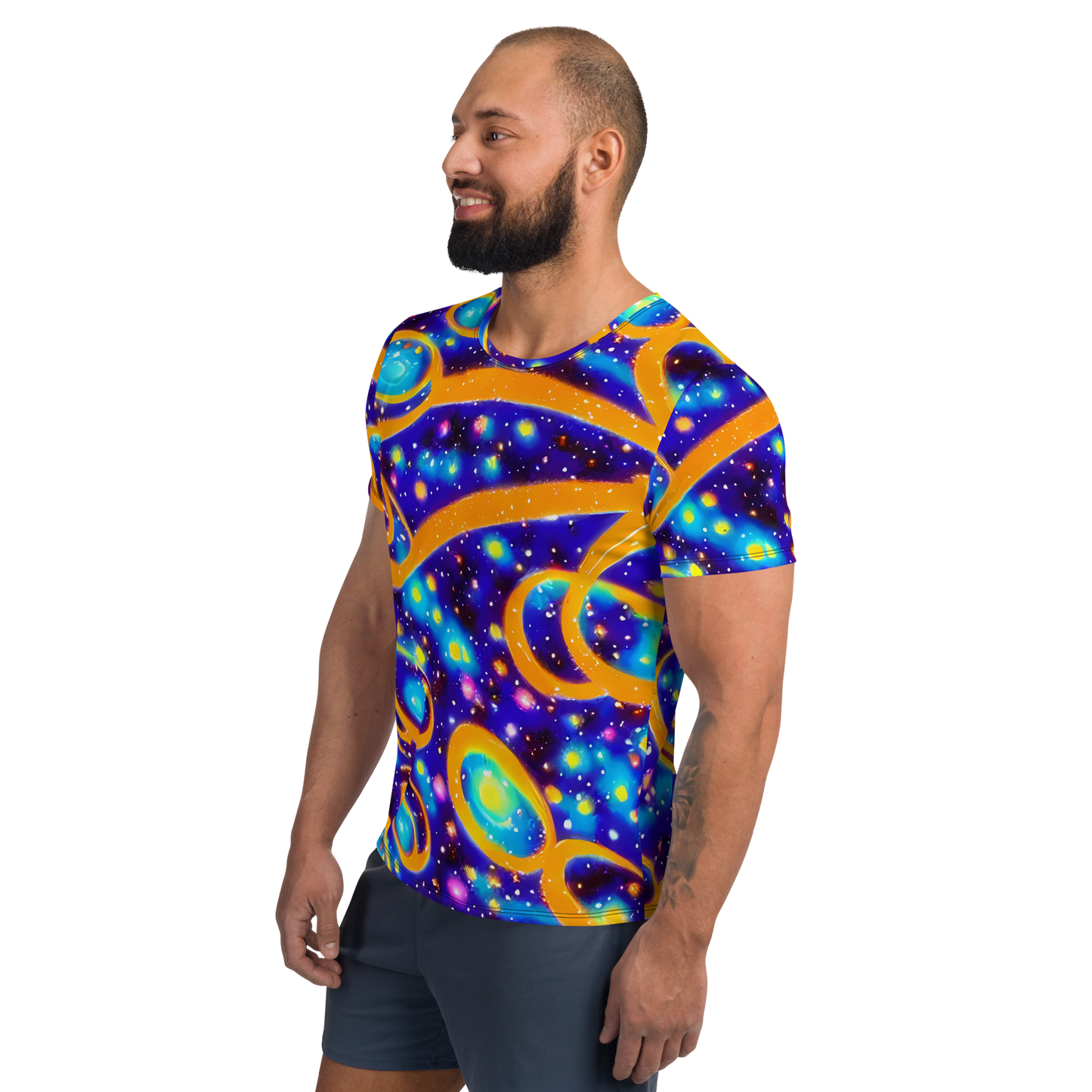 Men's Athletic T-Shirt - Epic Orbit