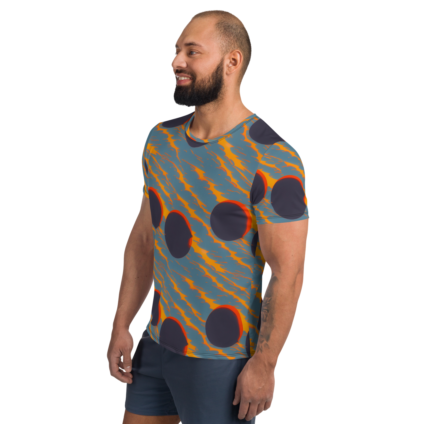 Men's Athletic T-Shirt - Flames of Gravity