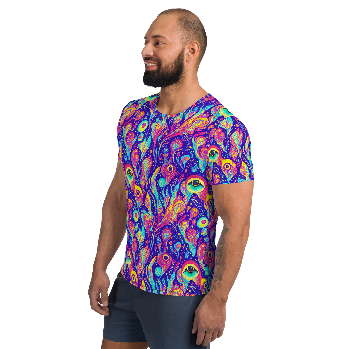 Men's Athletic T-Shirt - Mystic Petal Dance