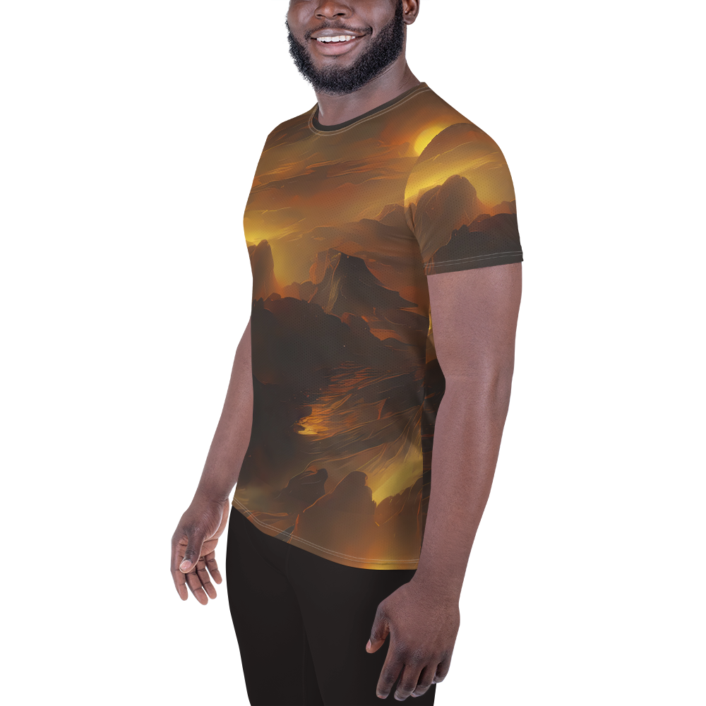 Men's Athletic T-Shirt - Sunset Shores