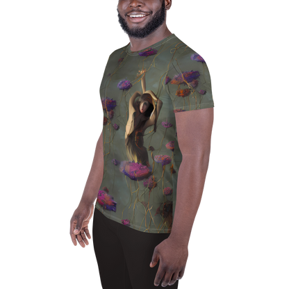 Men's Athletic T-Shirt - Ethereal Bloom