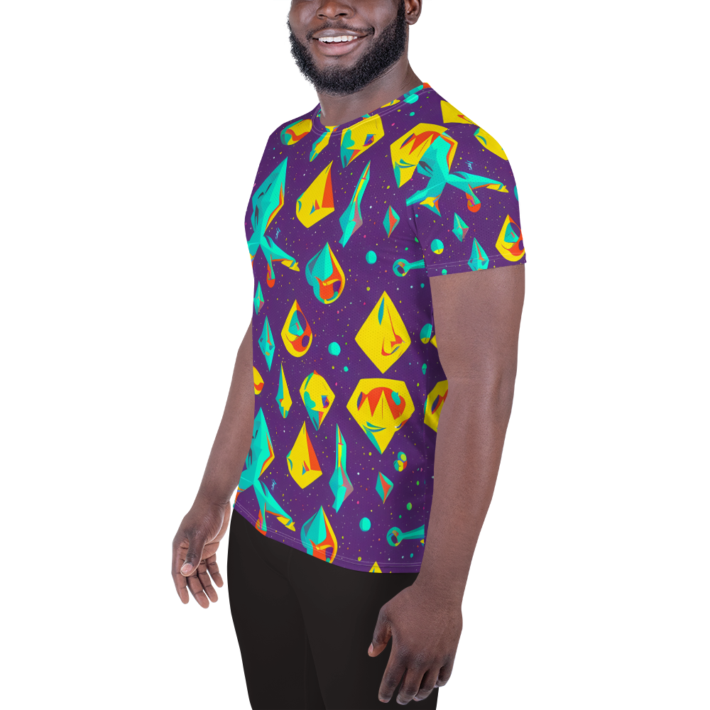 Men's Athletic T-Shirt - Cascading Prism