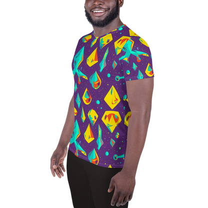 Men's Athletic T-Shirt - Cascading Prism