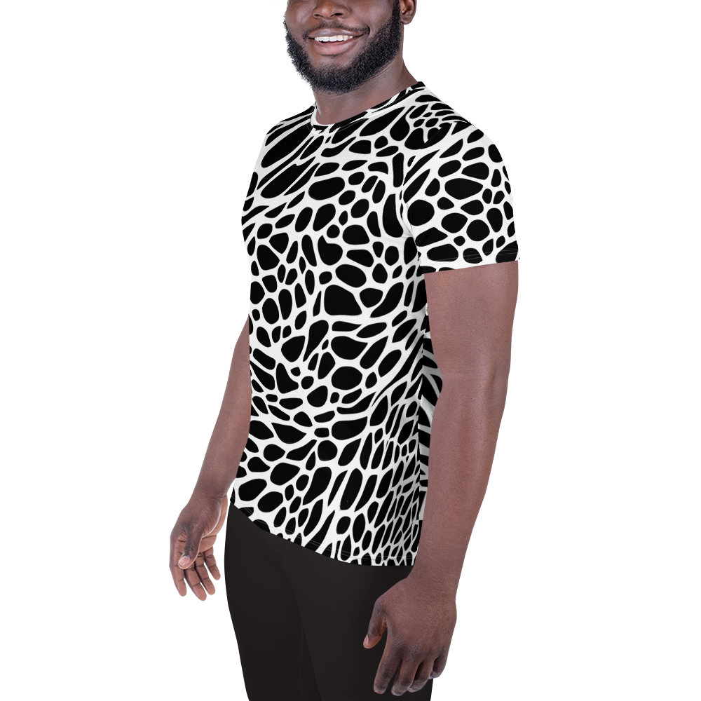 Men's Athletic T-Shirt - Monochrome Mystique