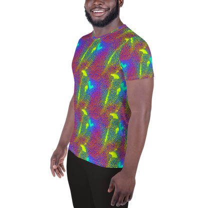 Men's Athletic T-Shirt - Prismatic Web