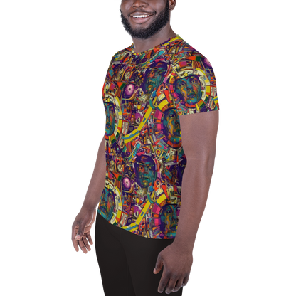 Men's Athletic T-Shirt - Cosmic Collage