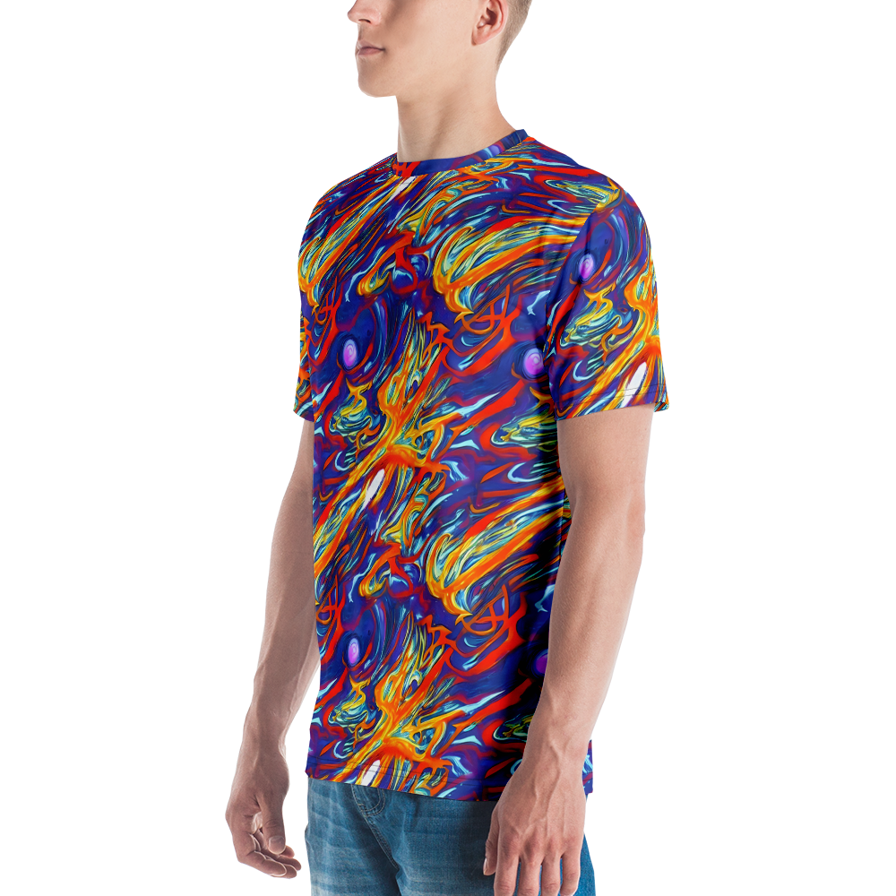 Men's Crew Neck T-Shirt - Galactic Ember