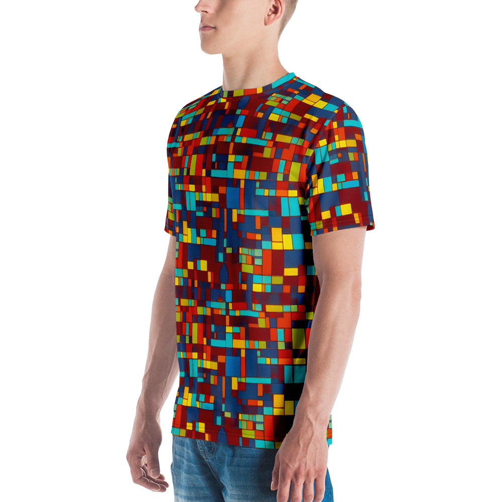 Men's Crew Neck T-Shirt - Astral Grid