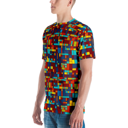 Men's Crew Neck T-Shirt - Astral Grid