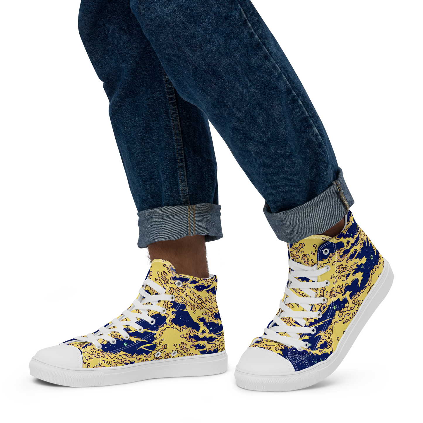 Men's High Top Canvas Shoes - Celestial Ridge