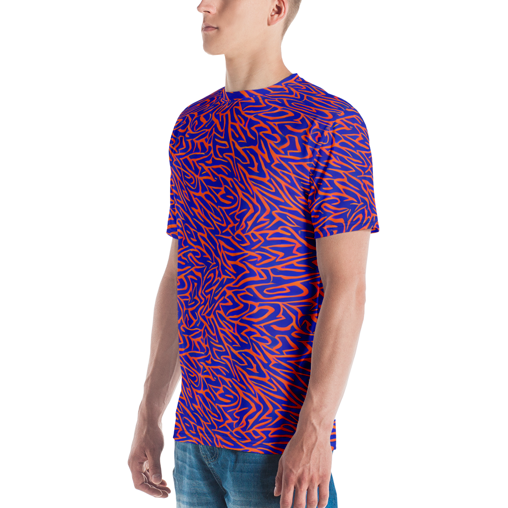 Men's Crew Neck T-Shirt - Sapphire Swirl