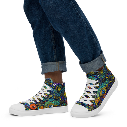 Men's High Top Canvas Shoes - Vasnetsov Vortex