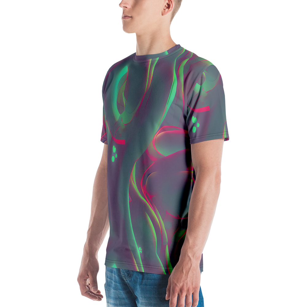 Men's Crew Neck T-Shirt - Neon Whisper