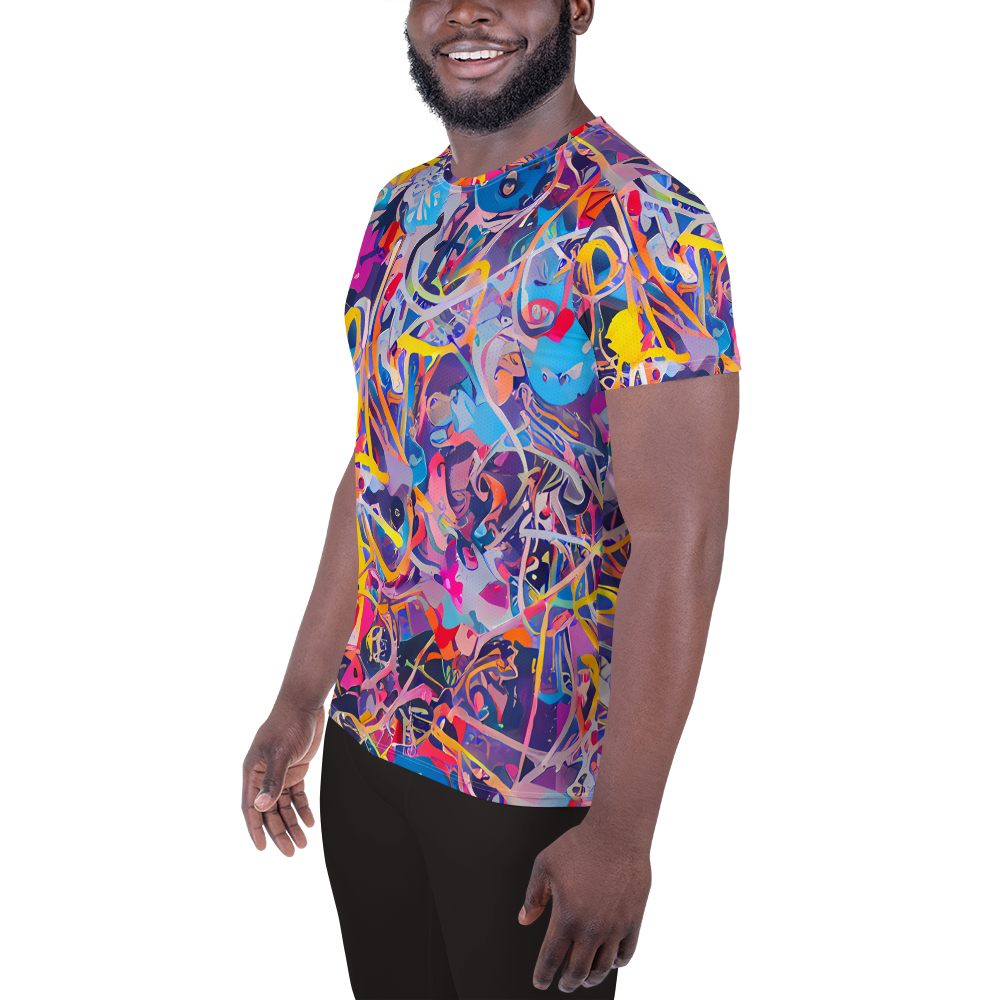 Men's Athletic T-Shirt - Vibrant Fusion