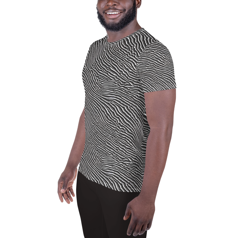 Men's Athletic T-Shirt - Hypnotic Waves