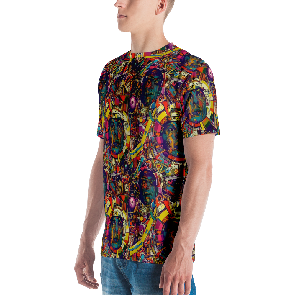 Men's Crew Neck T-Shirt - Cosmic Collage