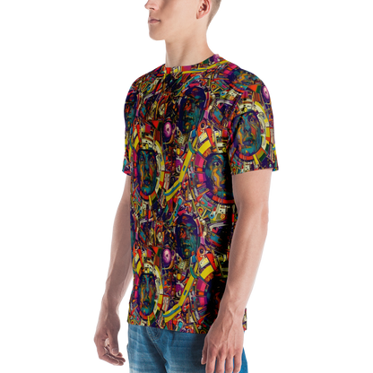 Men's Crew Neck T-Shirt - Cosmic Collage