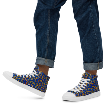 Men's High Top Canvas Shoes - Crimson Creepers