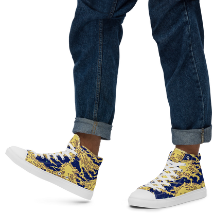 Men's High Top Canvas Shoes - Celestial Ridge