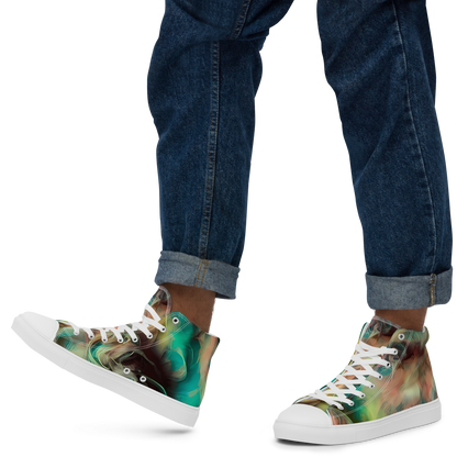 Men's High Top Canvas Shoes - Enchanted Fusion