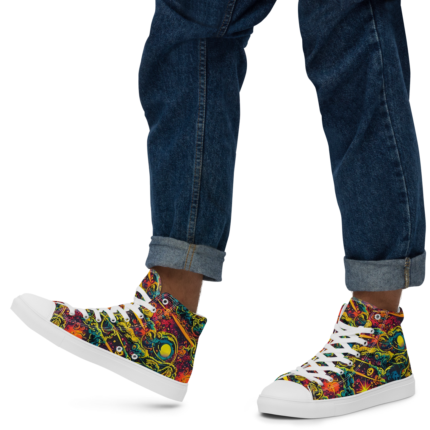 Men's High Top Canvas Shoes - Gogos Galaxy