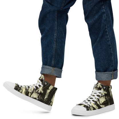 Men's High Top Canvas Shoes - Eclipse Veil