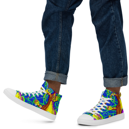 Men's High Top Canvas Shoes - Sprawling Spectacle