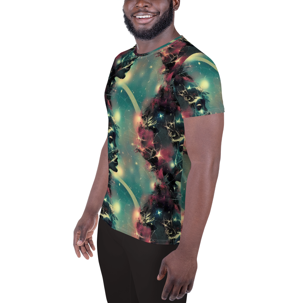 Men's Athletic T-Shirt - Galactic Serpent