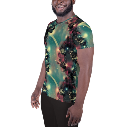 Men's Athletic T-Shirt - Galactic Serpent