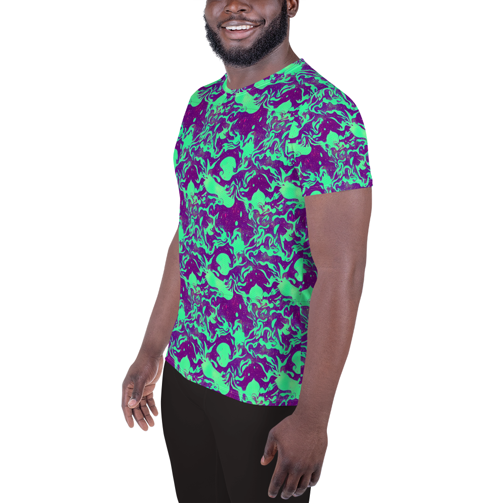 Men's Athletic T-Shirt - Alien Ripples