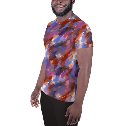Men's Athletic T-Shirt - Celestial Brushstroke