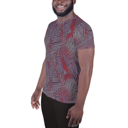 Men's Athletic T-Shirt - Nebula Waves