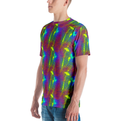 Men's Crew Neck T-Shirt - Prismatic Web