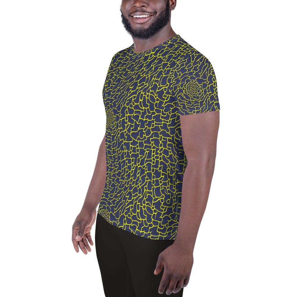 Men's Athletic T-Shirt - Nightshade Maze