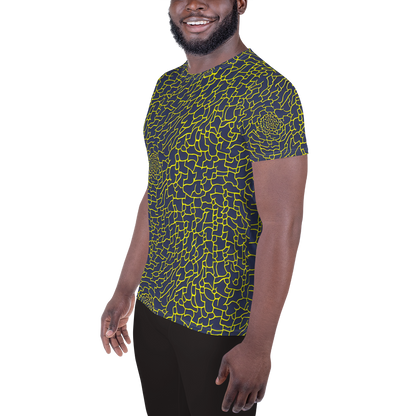 Men's Athletic T-Shirt - Nightshade Maze