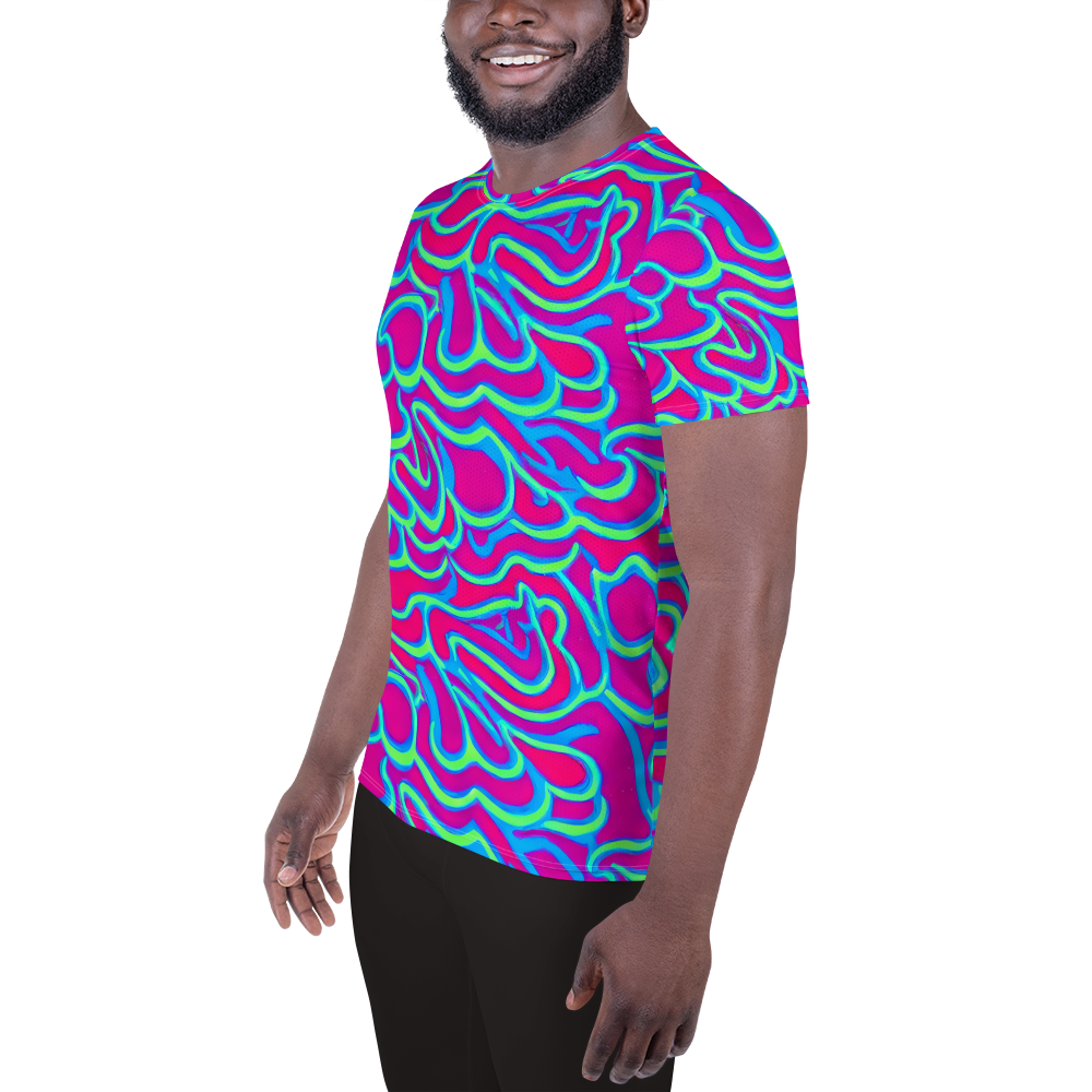 Men's Athletic T-Shirt - Aquatic Ember