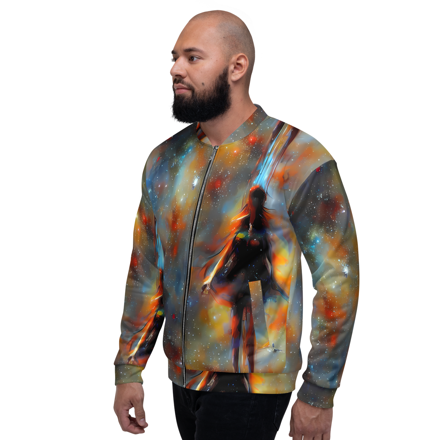 Bomber Jacket - Brush Nebula