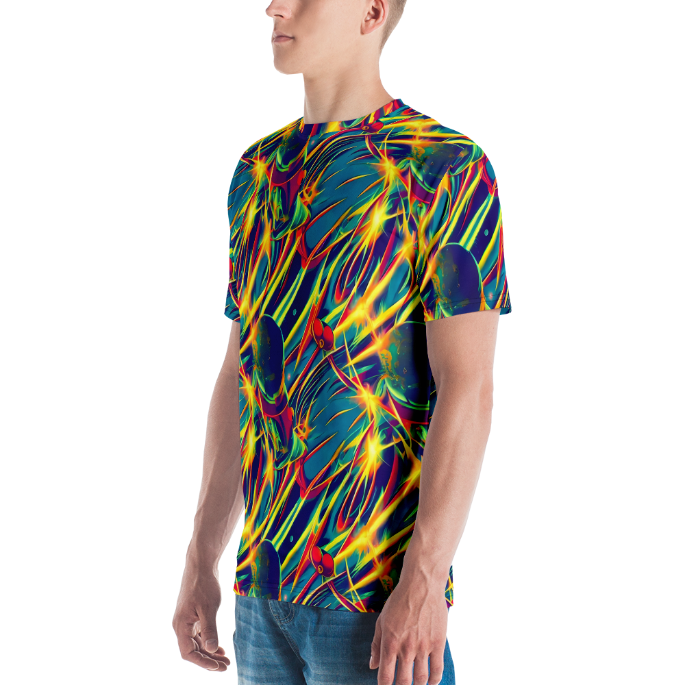 Men's Crew Neck T-Shirt - Cosmic Inferno