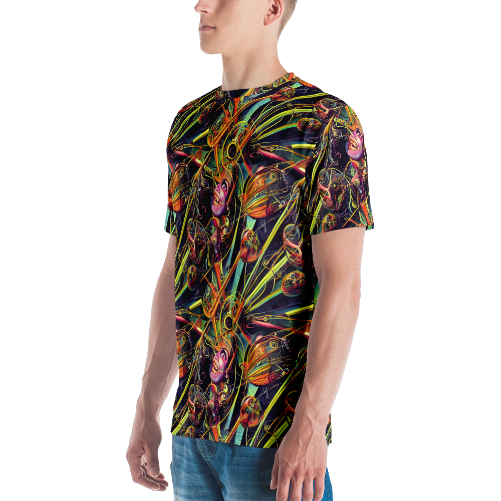 Men's Crew Neck T-Shirt - Psychedelic Deep Space