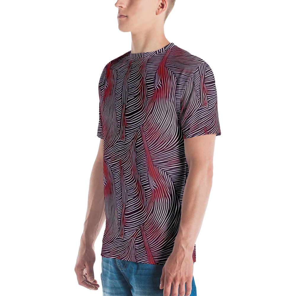 Men's Crew Neck T-Shirt - Nebula Waves