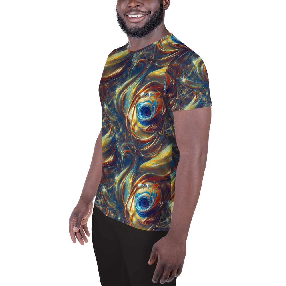 Men's Athletic T-Shirt - Celestial Vortex