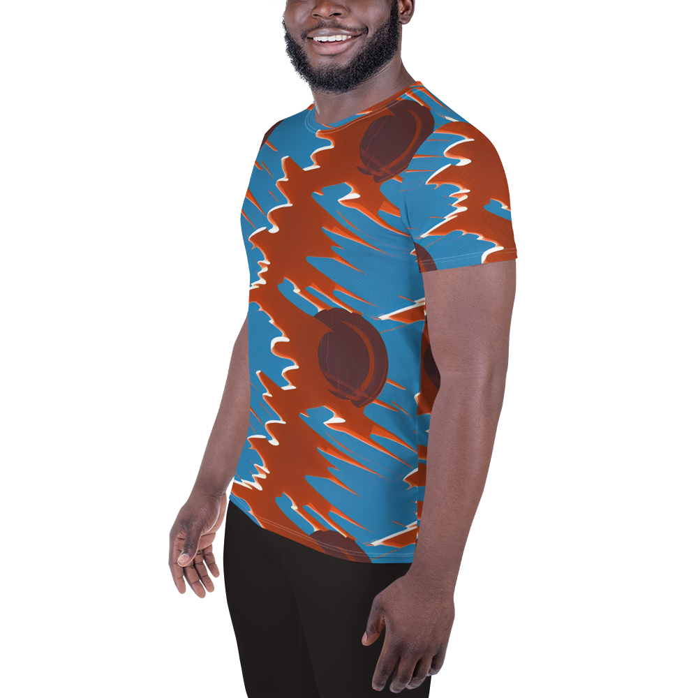 Men's Athletic T-Shirt - Desert Vortex